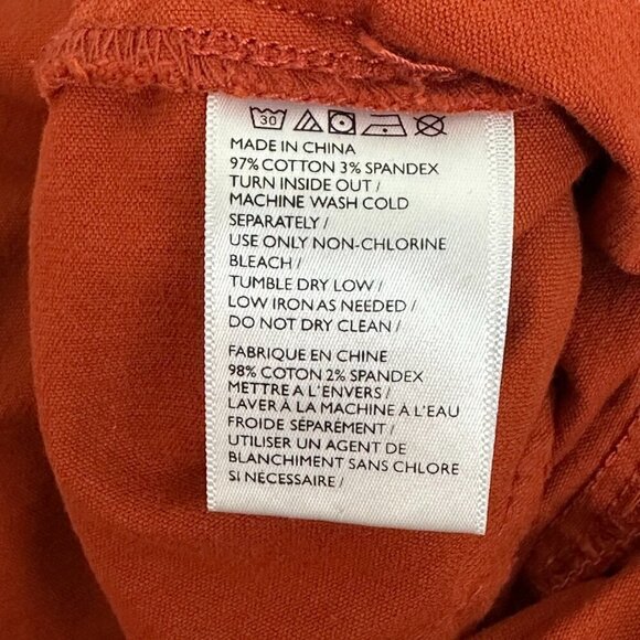 Urban Outfitters BDG Hello Sunshine Corduroy Zip Front Romper Rust Orange - Picture 11 of 12